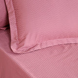 Infinity Blush Peach Jacquard Bedsheet Set - King Size