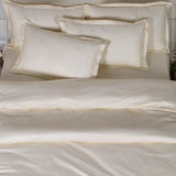 Infinity Creamy Ivory Jacquard Bedsheet Set - King Size