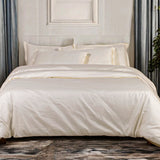 Infinity Creamy Ivory Jacquard Bedsheet Set - King Size