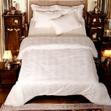 Swiss Stripes Creamy Ivory Bedding - King Size