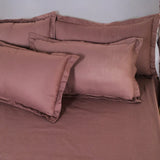 Infinity Dark Brown Jacquard Bedsheet Set - King Size