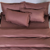 Infinity Dark Brown Jacquard Bedsheet Set - King Size