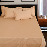 Classic Italian Elegant Moose Solid Bedsheet Set - King Size
