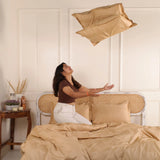 Swiss Stripes Elegant Moose Bedding - King Size