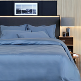 Classic Italian Forest Teal Solid Bedsheet Set - King Size