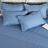 London Luxury Forest Teal Checks Bedding - King Size