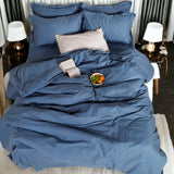 London Luxury Forest Teal Checks Bedding - King Size