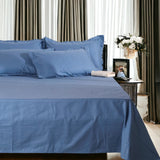 London Luxury Forest Teal Checks Bedding - King Size