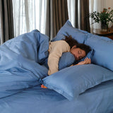 Swiss Stripes Forest Teal Bedding - King Size