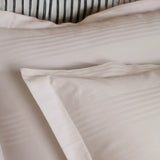 Swiss Stripes Pearl White Bedding - King Size