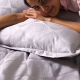 Celestial Chakra Silver Jacquard Collection - King Size