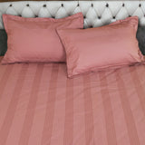 Swiss Stripes Woodsy Rose Bedding - King Size