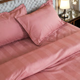 Swiss Stripes Woodsy Rose Bedding - King Size