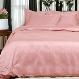 Classic Italian Woodsy Rose Solid Bedsheet Set - King Size