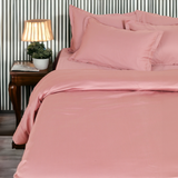 Classic Italian Woodsy Rose Solid Bedsheet Set - King Size