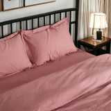 London Luxury Woodsy Rose Checks Bedding - King Size