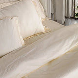 Infinity Creamy Ivory Jacquard Bedding