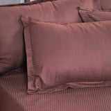 Infinity Dark Brown Jacquard Bedding