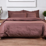 Infinity Dark Brown Jacquard Bedding