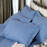 London Luxury Forest Teal Checks Bedding