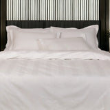 Swiss Stripes Pearl White Bedding  - King Size