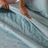 Celestial Chakra Aqua Jacquard Collection - King Size