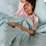 Celestial Chakra Aqua Jacquard Collection - King Size
