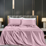 Silky Comfort Shimmer Baby Pink Bedsheet Set - King Size