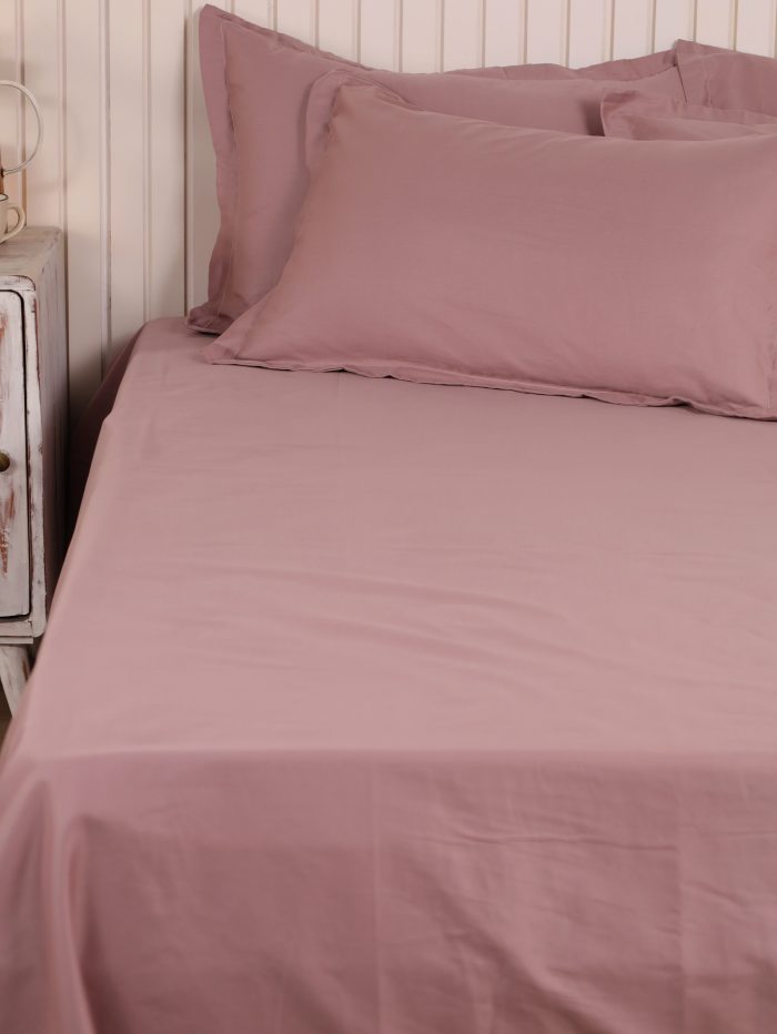 400 TC Rose Solid Bedsheet
